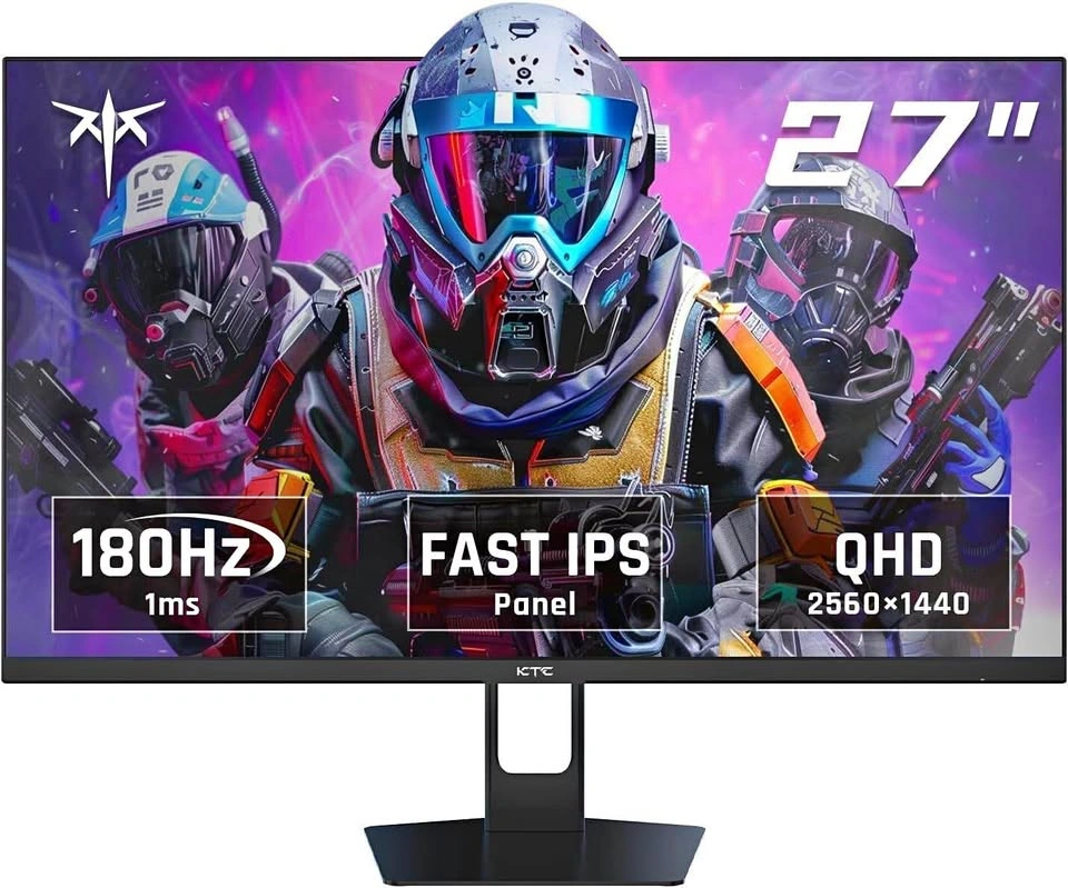 KTC 27" 180Hz QHD Fast IPS Gaming Monitor