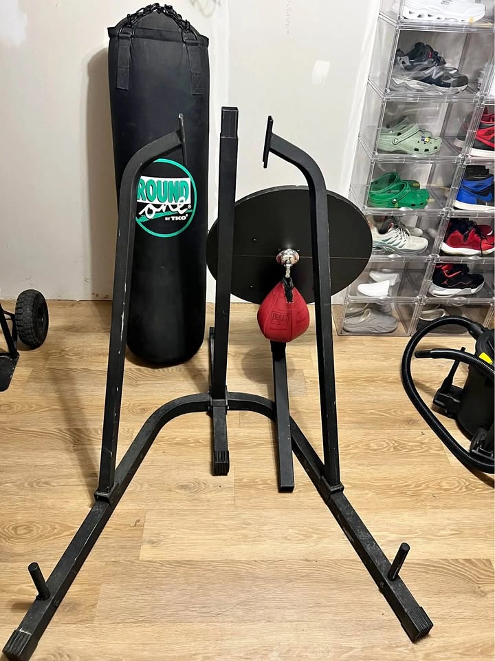 Dual Station Heavy Bag Stand TKO with Free Elliptical