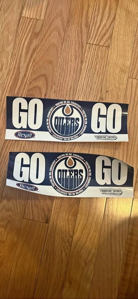 Set of 3 Edmonton Oilers Bumper Stickers