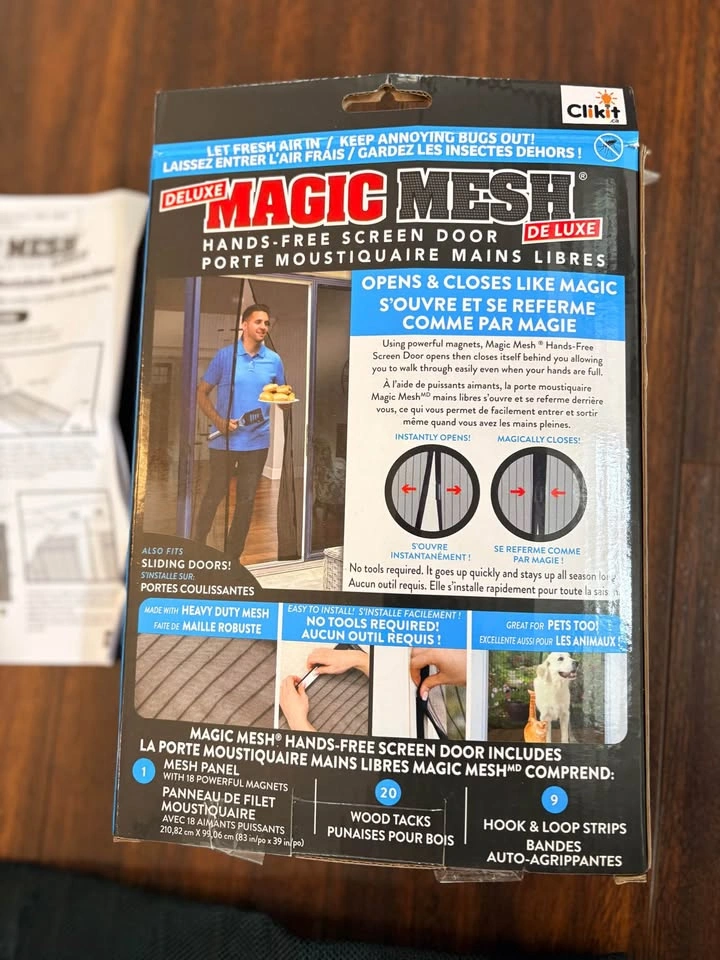 Magic Mesh Deluxe Hands-Free Screen Door - photo 2