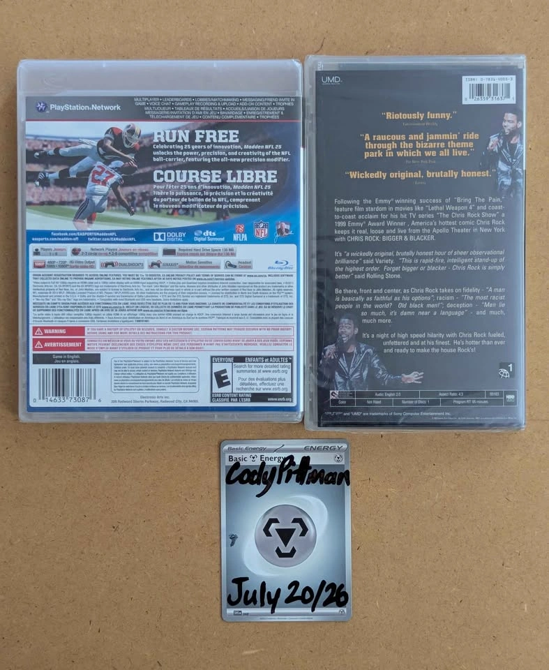 SEALED Madden NFL 25 PS3 & Chris Rock PSP Video - photo 2