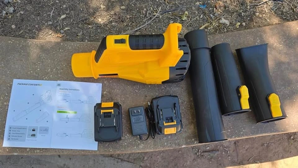 Cordless Electric Leaf Blower with 2x 21V Batteries - photo 4