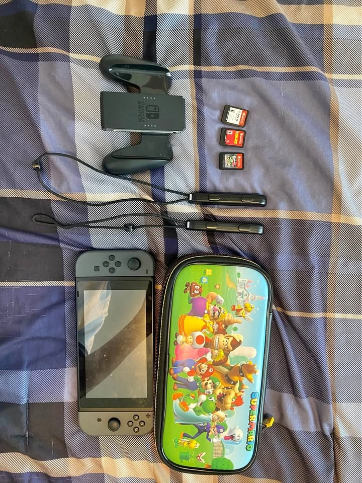 Nintendo Switch with games