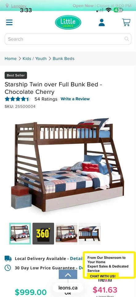 Double and single bunk bed - photo 2