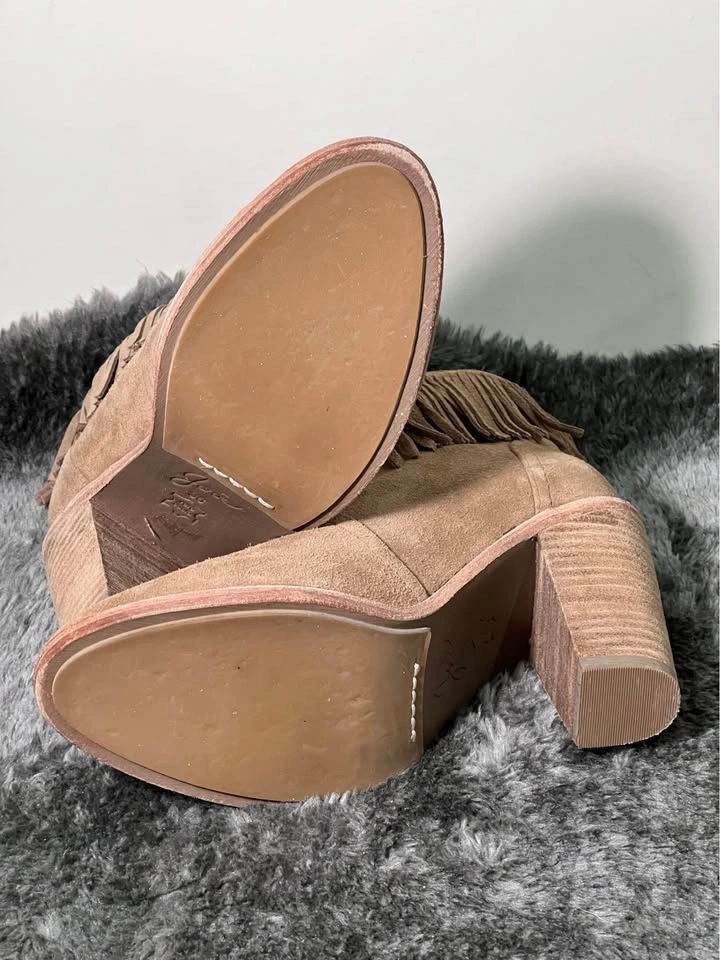 LNIB Joie Loren Suede Fringe Booties - Size 36 (US 6) - photo 4