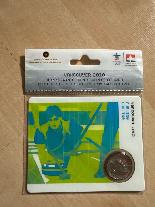 Royal Canadian Mint Vancouver 2010 Curling Coin Card