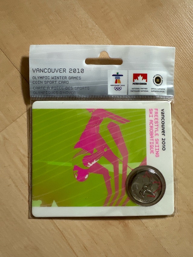 Royal Canadian Mint Vancouver 2010 Freestyle Skiing Coin