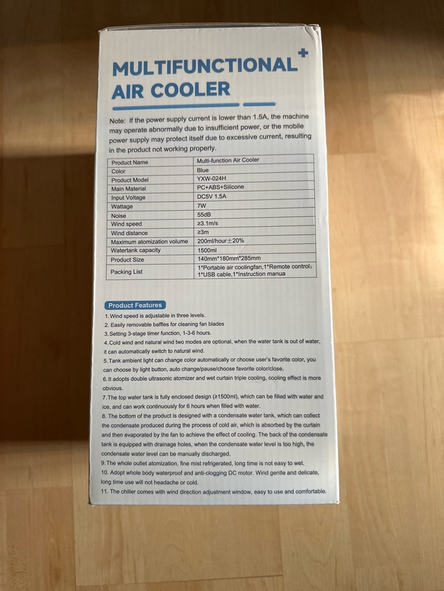 Multifunctional Air Cooler YXW-024H - photo 2