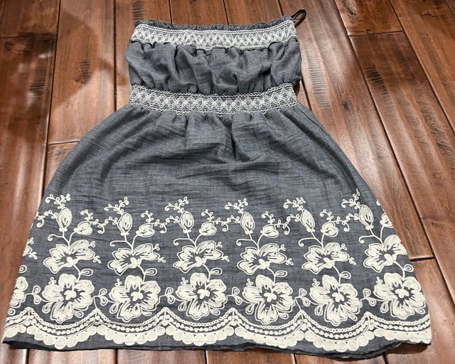 Papaya Strapless Dress