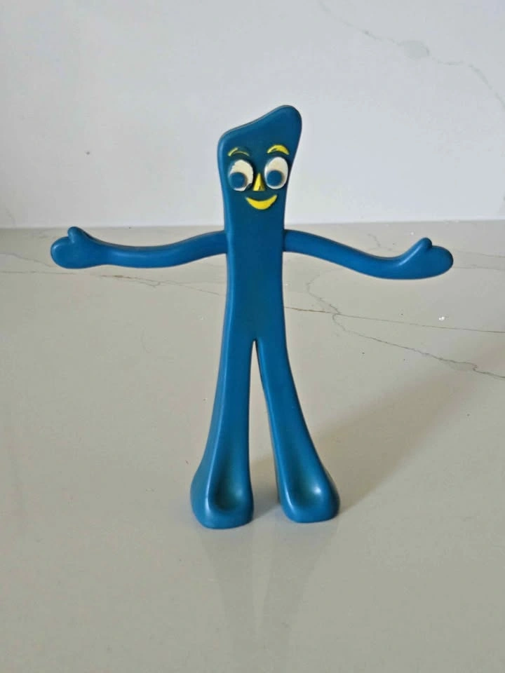 Blue vintage Gumby figure