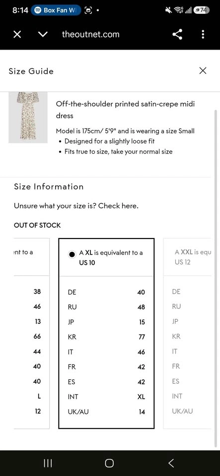 BYTIMO Off-the-shoulder Floral Midi Dress Size XL - photo 4