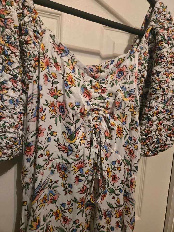 BYTIMO Off-the-shoulder Floral Midi Dress Size XL - photo 5