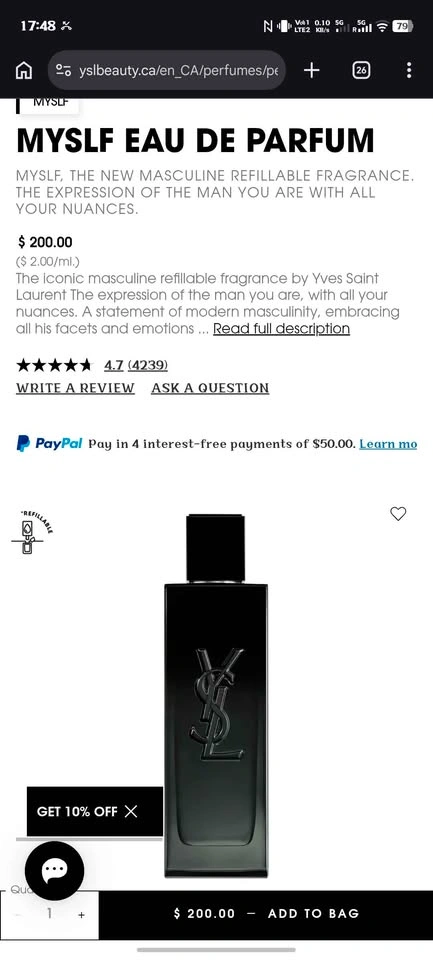 YSL MYSLF EDP 100ML - photo 4