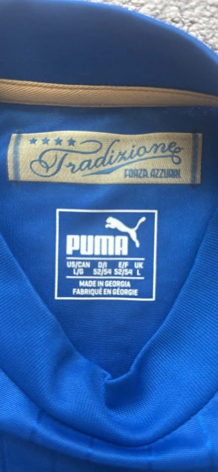 Authentic Puma Italy Euro 2016 Home Soccer Jersey - Men's Large - photo 3