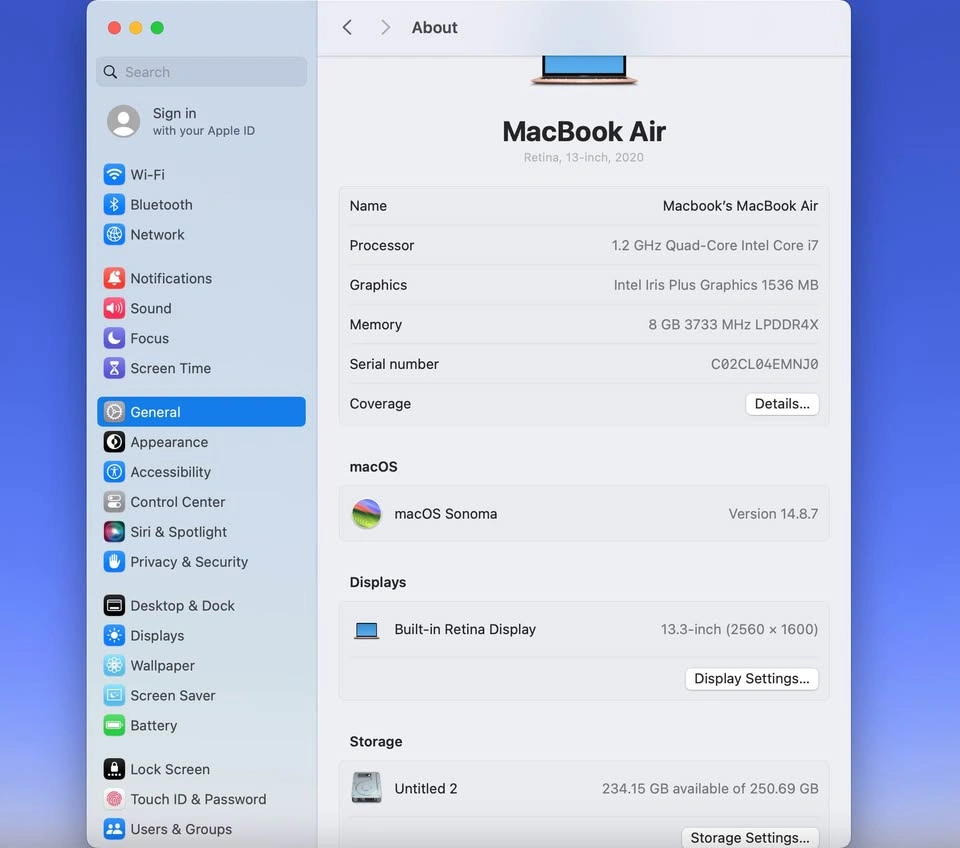 Apple MacBook Air 13-inch 2020 Intel Core i7 - Rose Gold - photo 4