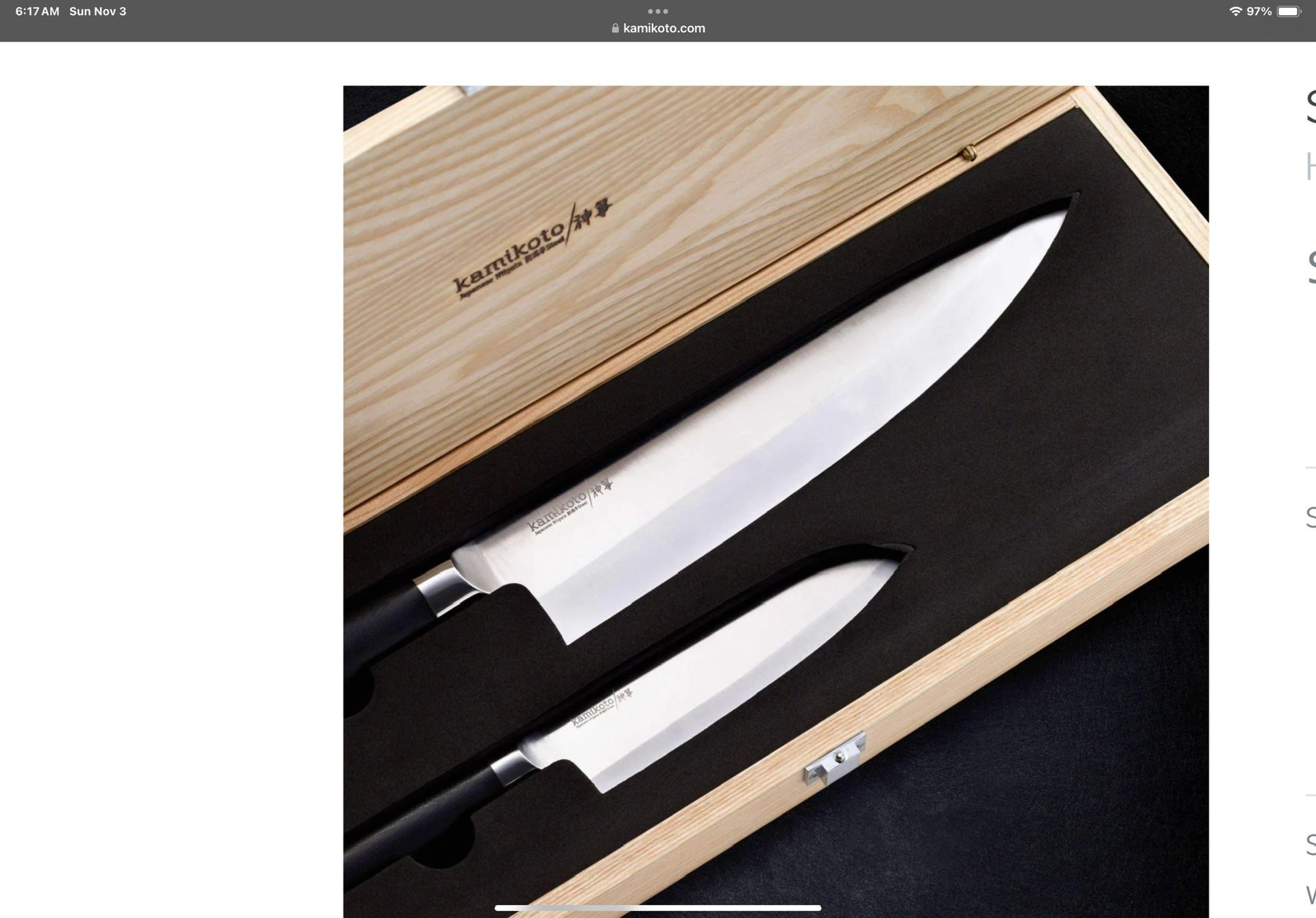 KAMIKOTO SENSHI CHEF KNIFE SET WITH DISPLAY STAND - photo 3