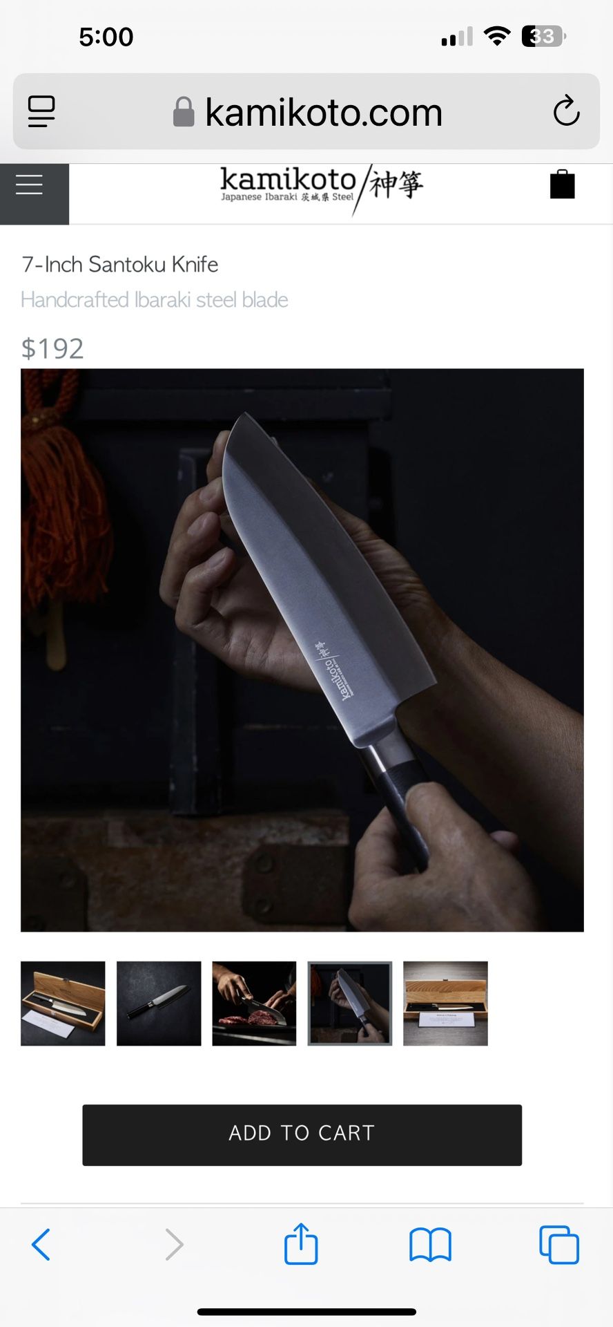 KAMIKOTO SANTOKU CHEF KNIFE - photo 2