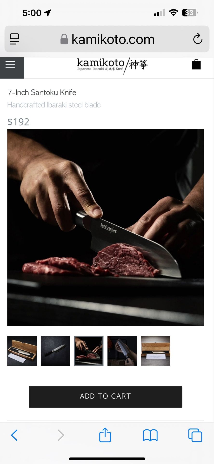 KAMIKOTO SANTOKU CHEF KNIFE - photo 3