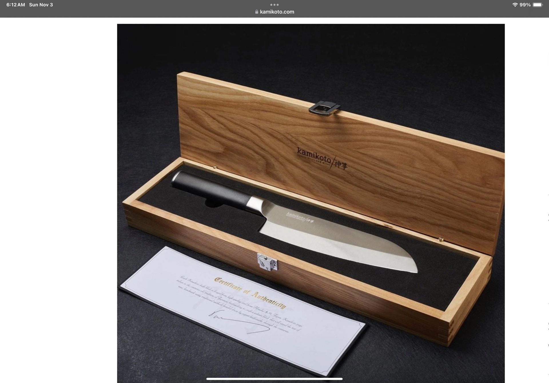 KAMIKOTO SANTOKU CHEF KNIFE - photo 4