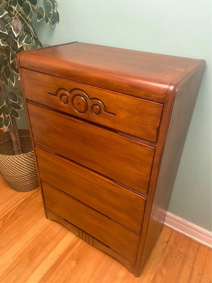 FREE DELIVERY: Refinished Art Deco Dresser $250 (HRM)