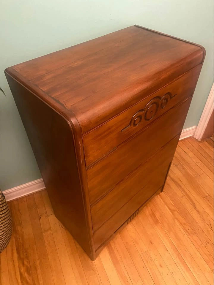 FREE DELIVERY: Refinished Art Deco Dresser $250 (HRM) - photo 3