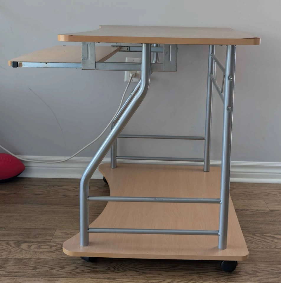 Rolling Computer/Printer Cart / Study Desk with keyboard tray - photo 4