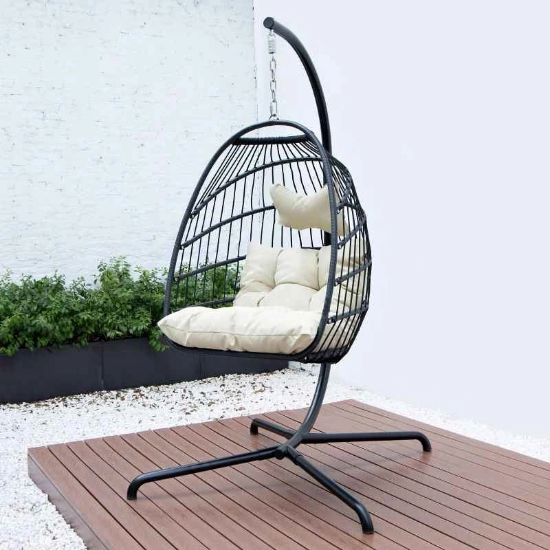 Brand new Foldable Single Floating Egg Chair with Stand