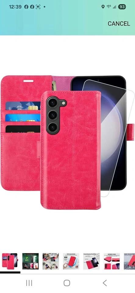 Pink Wallet Case
