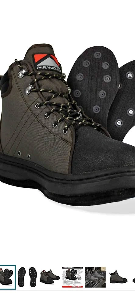Outdoors Stonefly Cleated and Felt Sole Wading Shoe