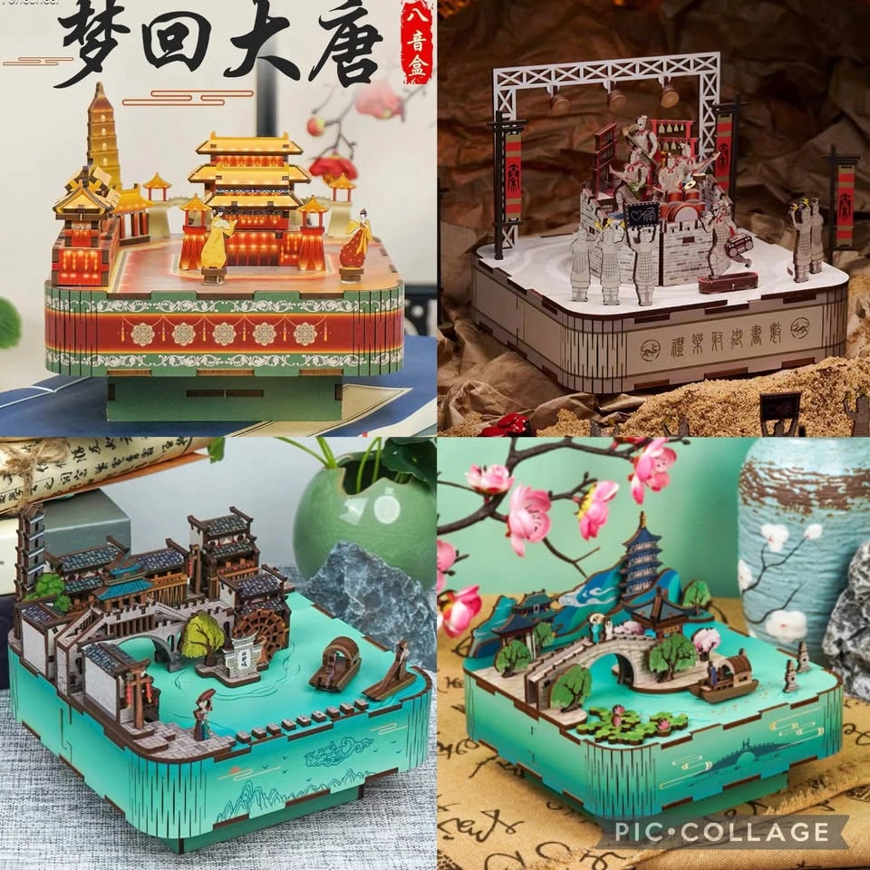 3D Revolving Wooden Puzzle Music Box - photo 5