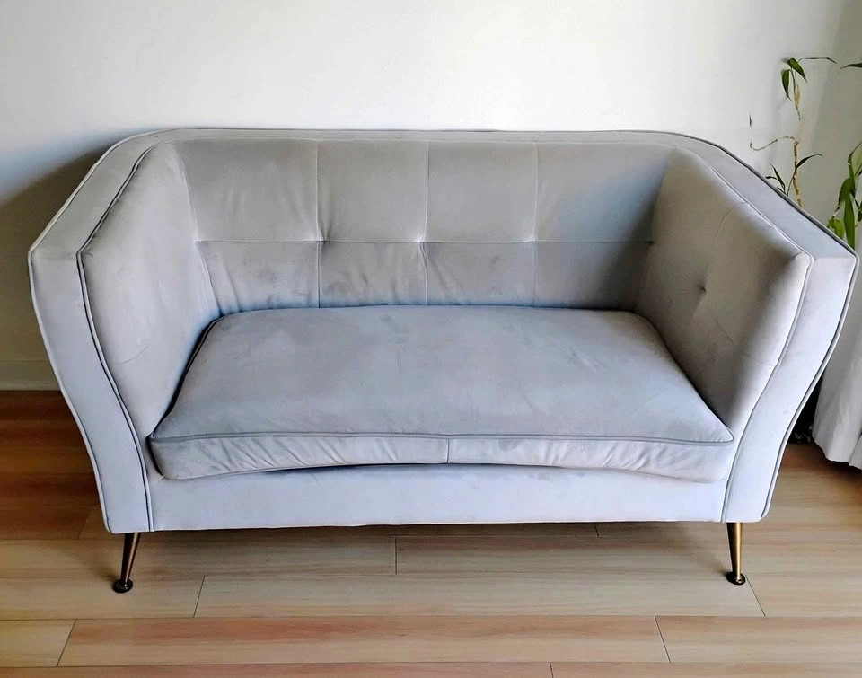Grey soft sofa couch West End