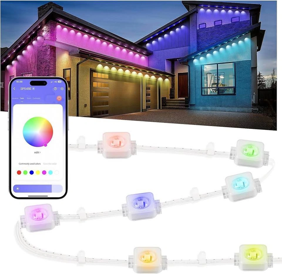 Nexillumi RGB Permanent Outdoor Lights (100 Ft.) - photo 2