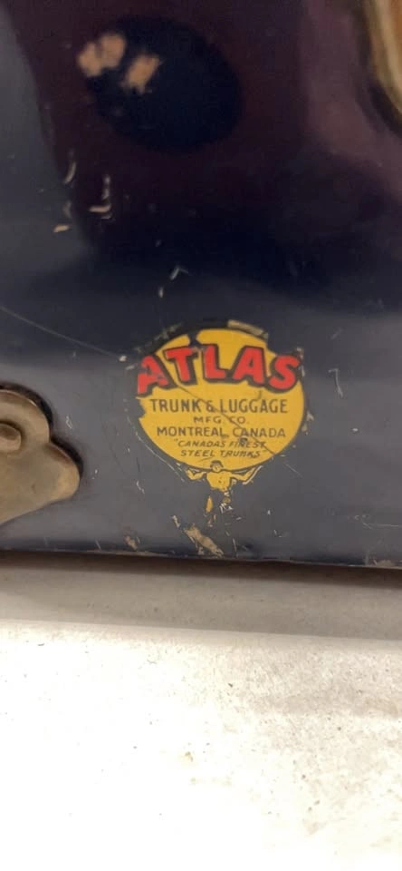 Vintage Atlas Blue Trunk - photo 2
