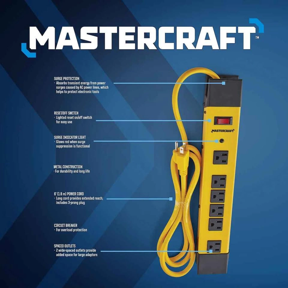 Mastercraft 6-Outlet Power Bar - photo 4