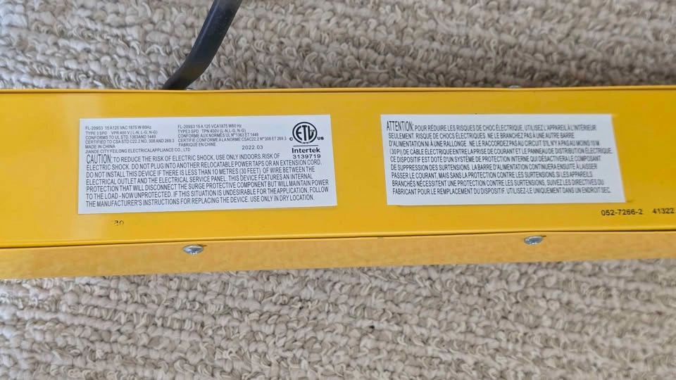 Mastercraft 6-Outlet Power Bar - photo 5