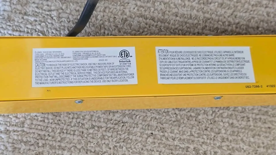 Mastercraft 6-Outlet Power Bar - photo 5