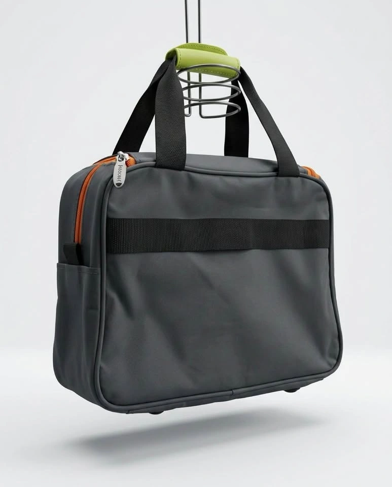 TRACKER Gray Orange Personal Item Travel Bag Like New - photo 5
