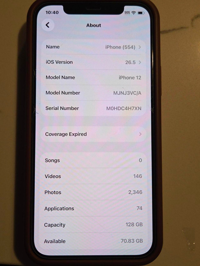 Unlocked Purple iPhone 12 - 128GB - photo 4