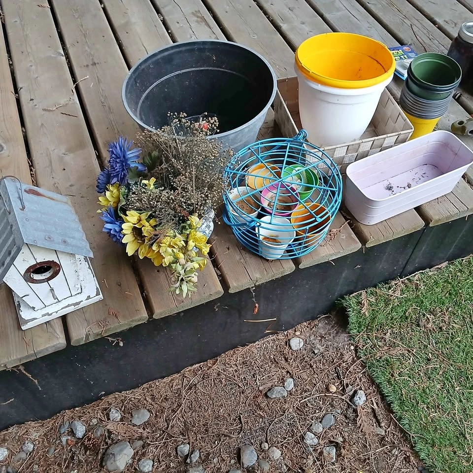 FREE Garden pots and bird house
