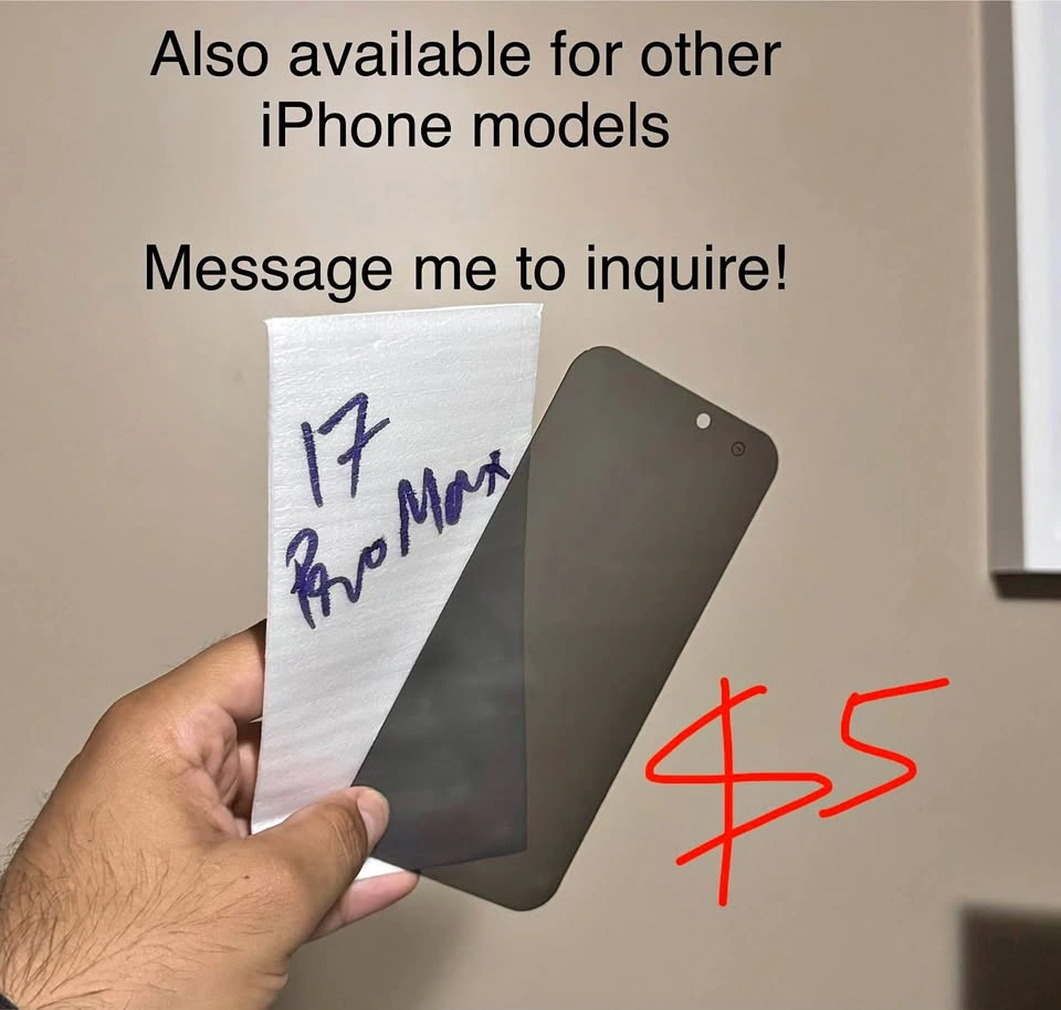 Privacy/Tempered Glass Screen Protector for iPhone 11-17