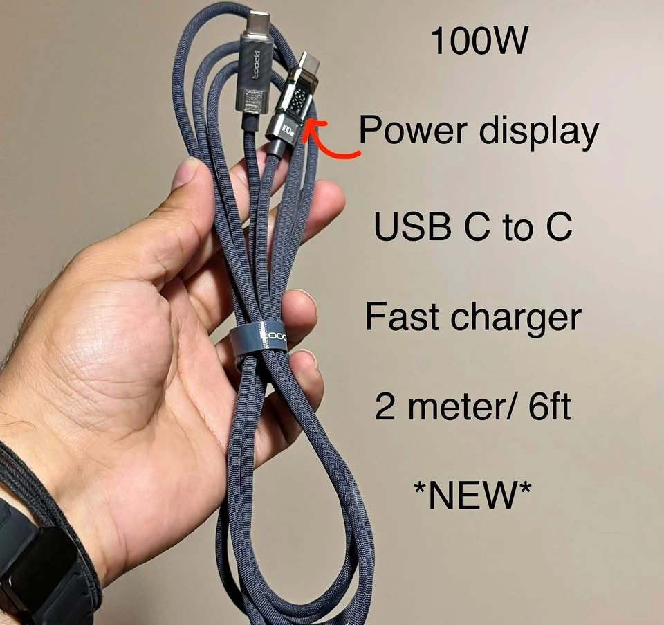 New 6ft 100W USB-C to USB-C Fast Charging Cable