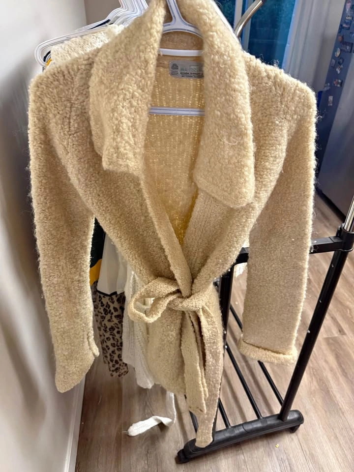 Vintage Mr. Poodle Bonda Textiles Virgin Wool Wrap Coat