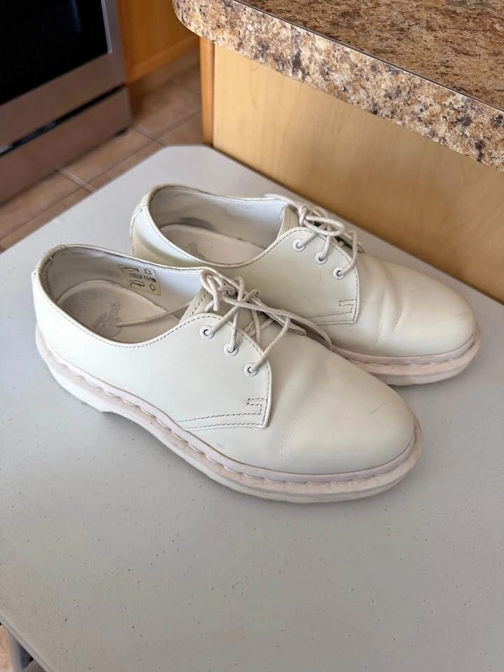 Dr. Martens 1461 Mono White Leather Shoes