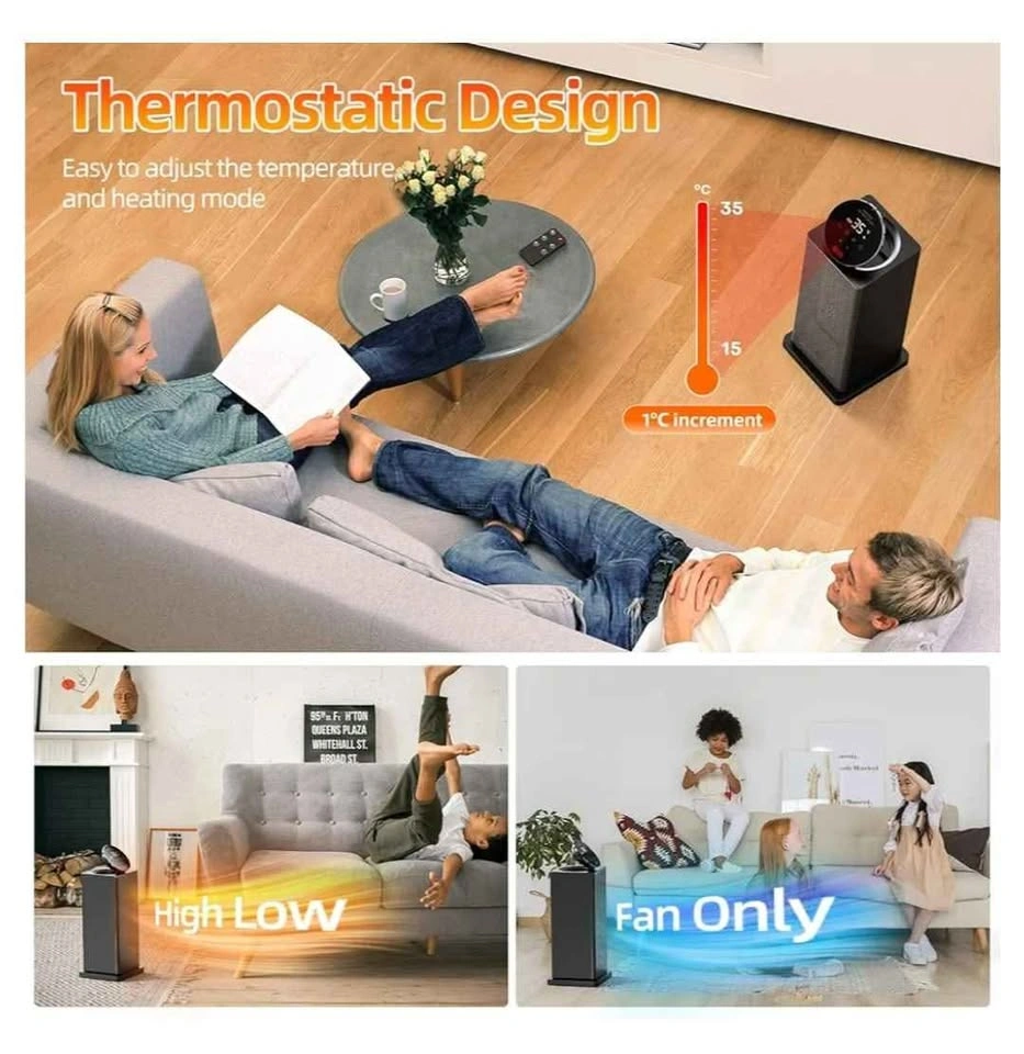 Portable Oscillating Space Heater - photo 2