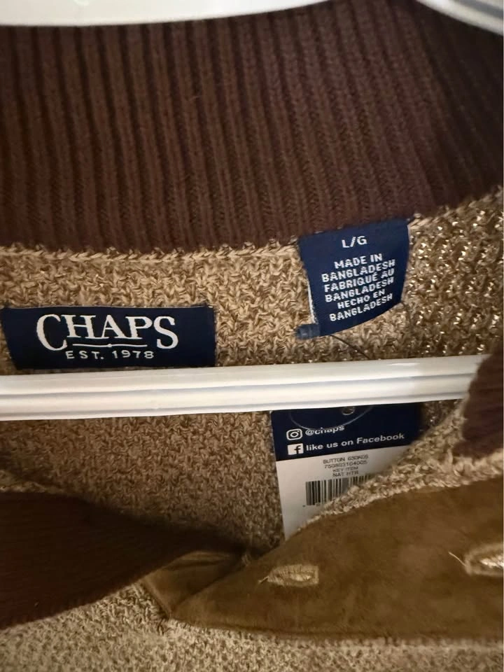Chaps Quarter-Button Sweater - photo 2