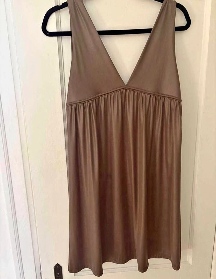 V-Neck Sleeveless Mini Dress - Size Small/Medium