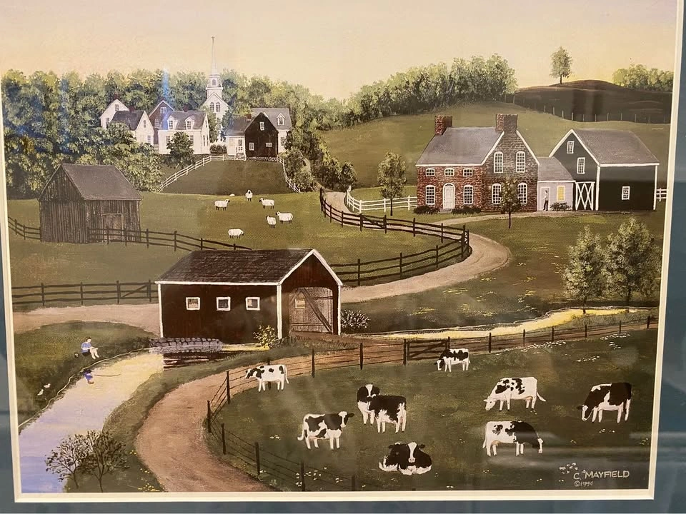 Beautiful Pastoral Scene Print - photo 2