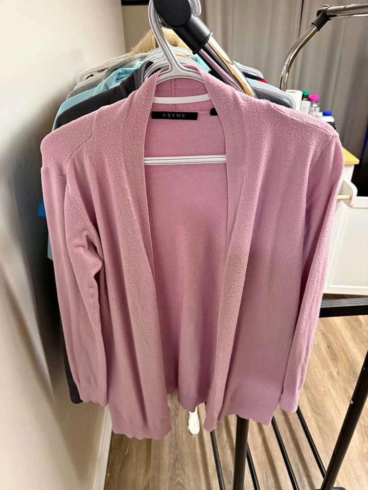 Cyrus Pink Open Front Cardigan