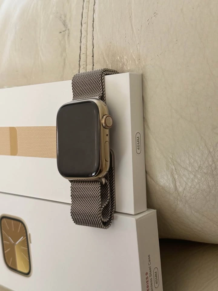 Apple Watch Series 9 45mm Gold Stainless Steel - photo 3
