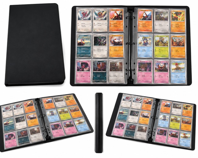 Pokemon Card Starter Binder for Kids 54 Cards Included Gift
